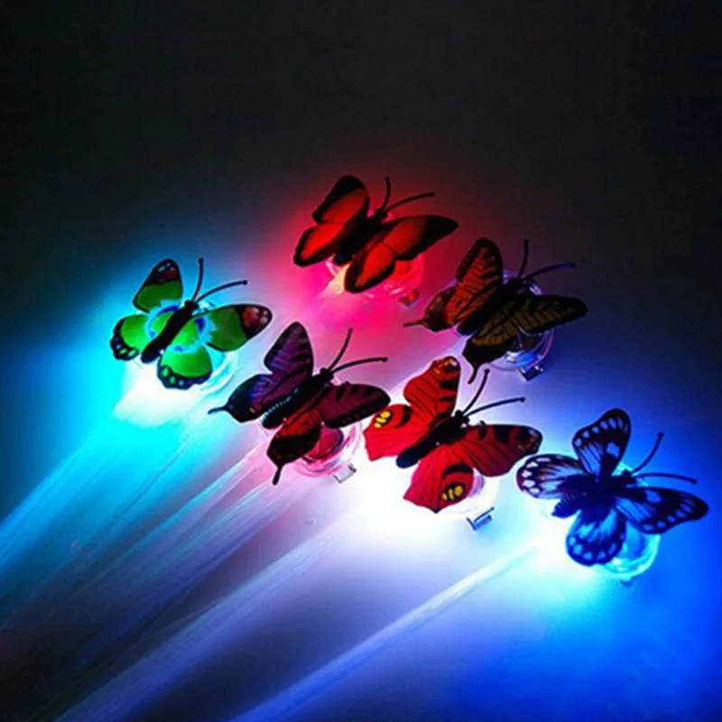 Gafas Led для вечерние 100 шт./лот светодиодный светящийся цветок светодиодный зажим для волос светящаяся Бабочка украшение для бара и вечеринки вечерние принадлежности игрушка