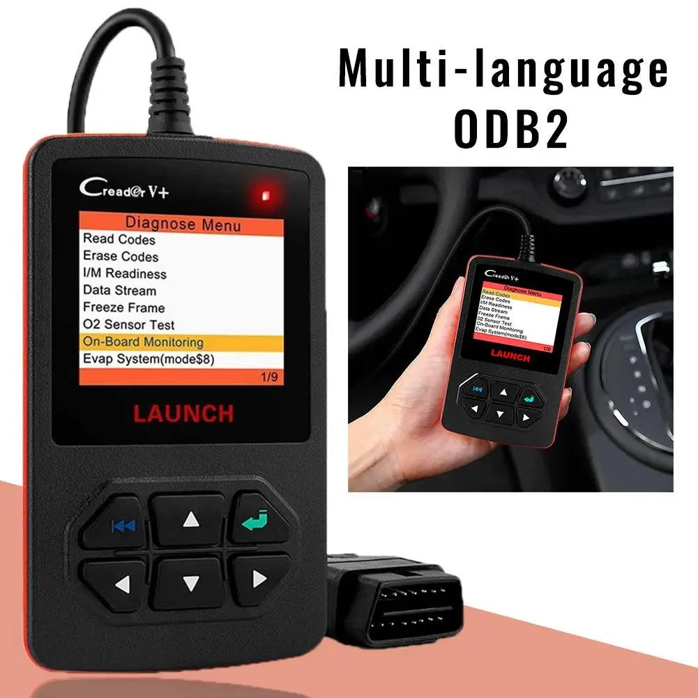 

Launch X431 Creader V+ OBD OBD2 Automotive Scanner Fault Code Reader With Multi-language ODB2 Car Diagnostic Tool Auto Scanner