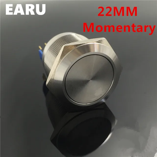 22mm Waterproof Momentary Stainless Steel Metal Doorbell Bell Horn 22mm Waterproof Momentary Stainless Steel Metal Doorbell Bell Horn Push On Switch Car Auto Engine