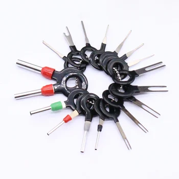 

18 Pcs Car Wire Harness Plug Terminal Extraction Pick Connector Pin Remove Tool Set Car Accessories Car Styling
