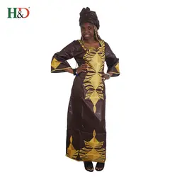 2018 Африканский для женщин платья для Белый riche Базен традиционные embroiderydress платок длинное платье ropa africana mujer S2829