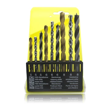 

1 set Drill perforating wall percussion bit package cement wall concrete twist drill handle drilling bit