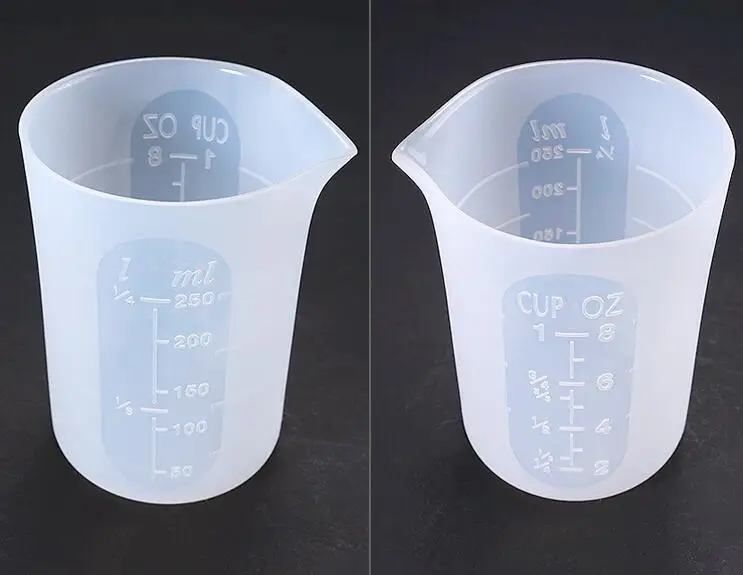 250 мл силиконовые мерные стаканы, разделенные стаканы, силиконовая форма, ручная работа, инструмент для изготовления ювелирных изделий, чашка из эпоксидной смолы, 5 стилей на выбор