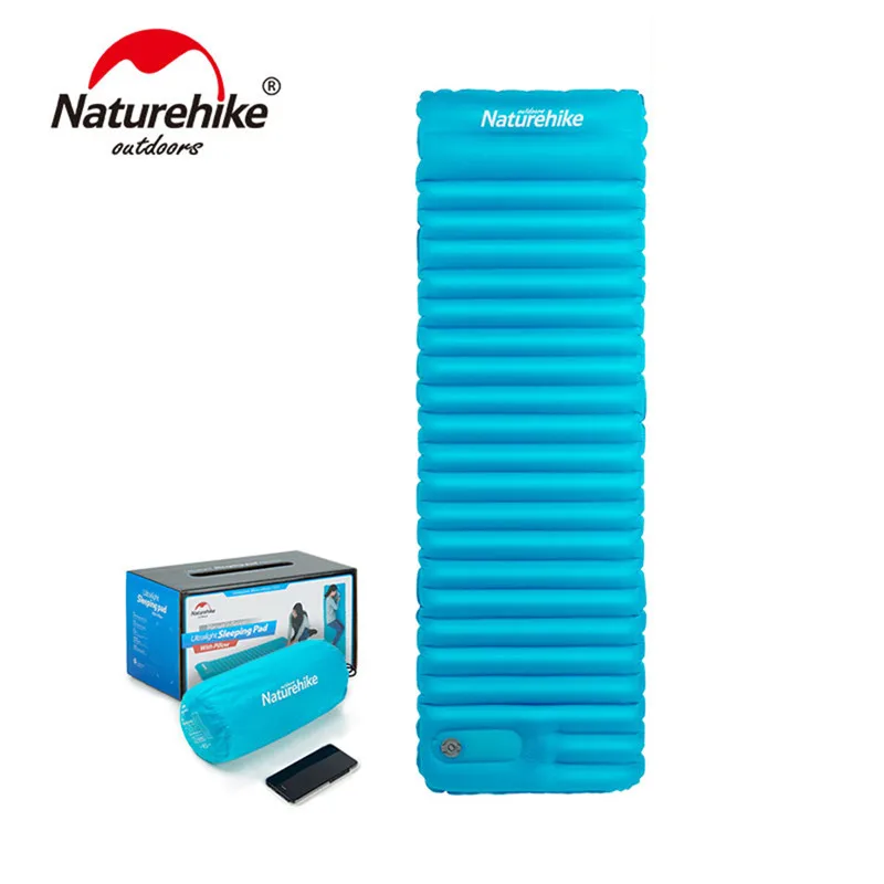 

Naturehike Outdoor Push Inflatable Camping Mat Tent Outdoor Envelope Waterproof Sleeping Pad Camping Picnic Folding Mattress