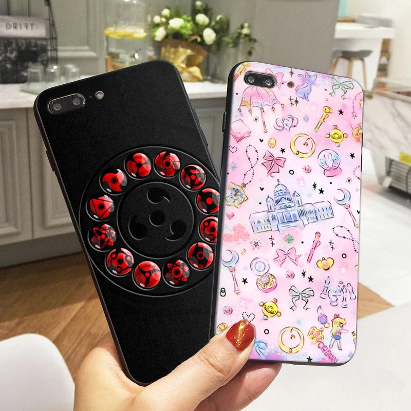 Sailor Moon Case For iphone 8 Case Naruto Anime Soft TPU Silicone Phone