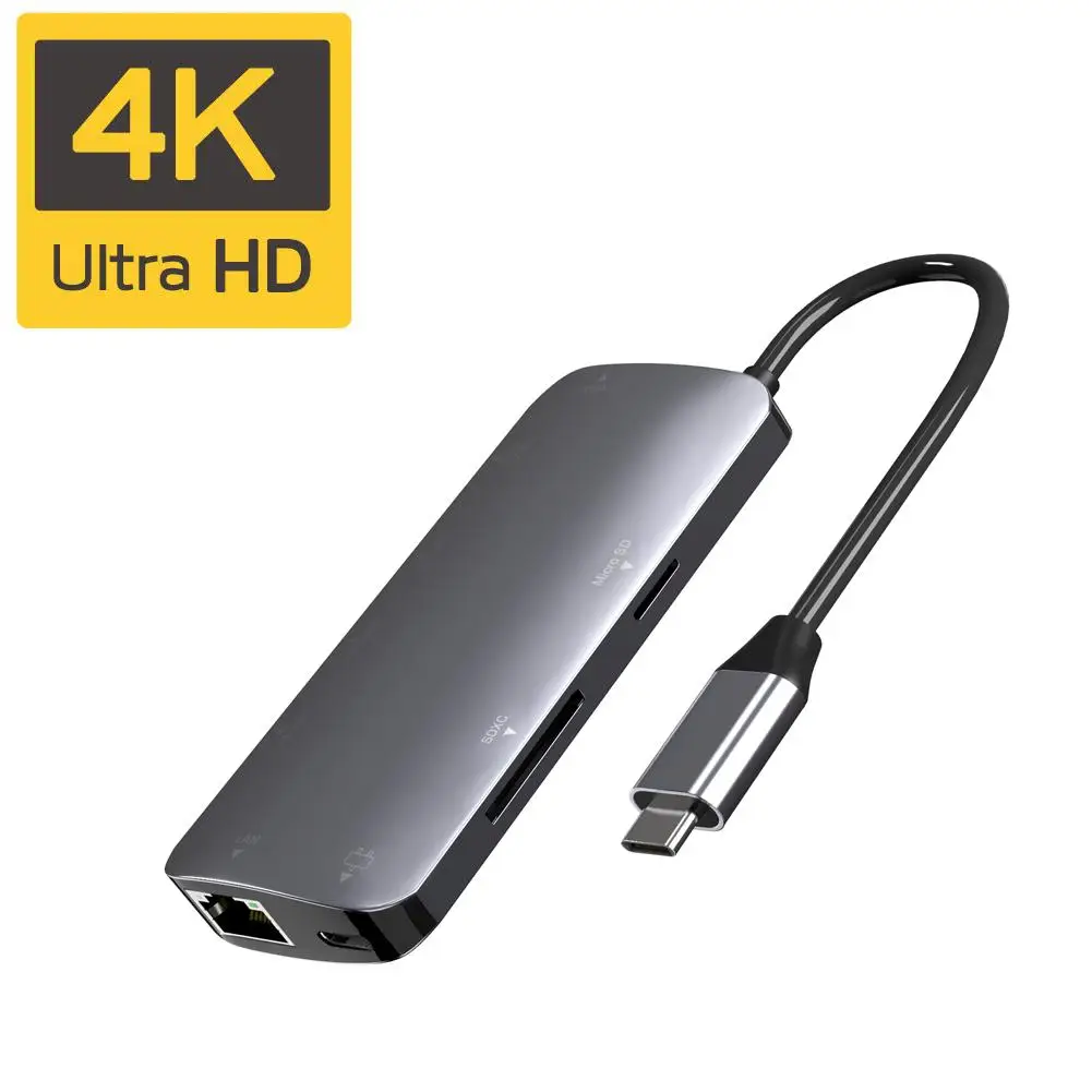 

2019 High Quality USB C Hub Adapter Type-c to Hub Hdmi VGA Adapter