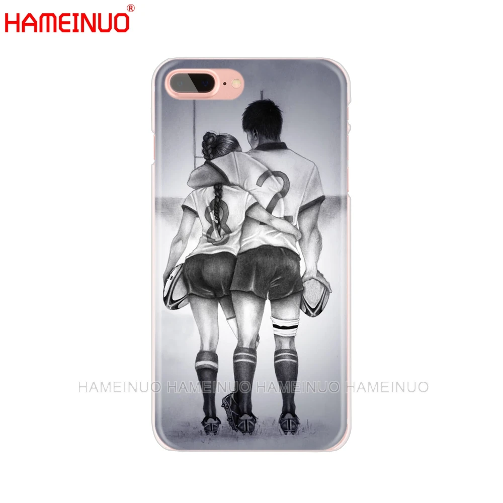 HAMEINUO الرجبي الكرة الرياضة الهاتف الخليوي غطاء حالة ل iphone X 8 7 6 4 4 ثانية 5 5 ثانية SE 5c 6 ثانية زائد