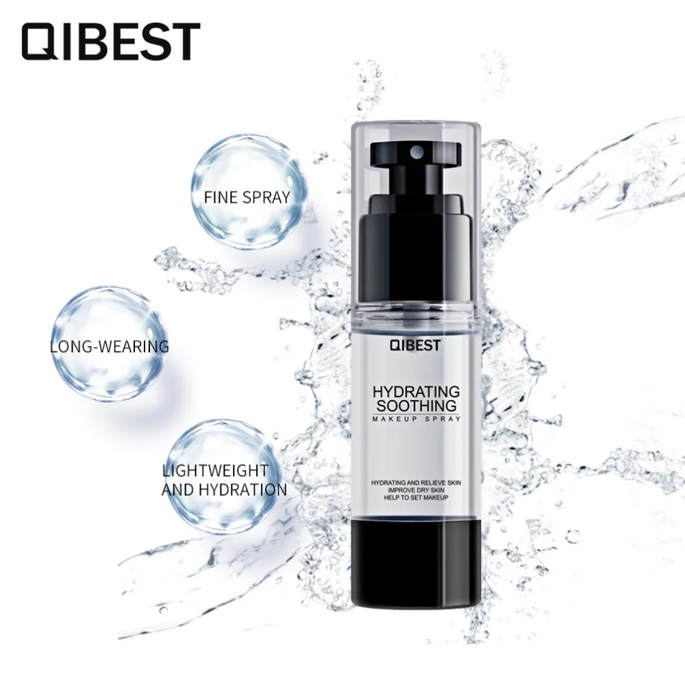 

QIBEST Brand Makeup set 30ML Refreshing Lotion Lasting Fixed Make up Spray Hydration Moisturizing Base maquiagem CosmeticF18048