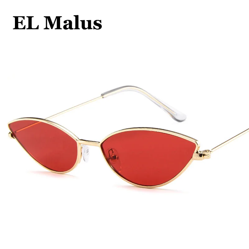 

[EL Malus]Cat Eye Vintage Brand Designer Sunglasses Women Reflective Lens UV400 Sun Glasses Female Outdoor Driving Oculos SG016