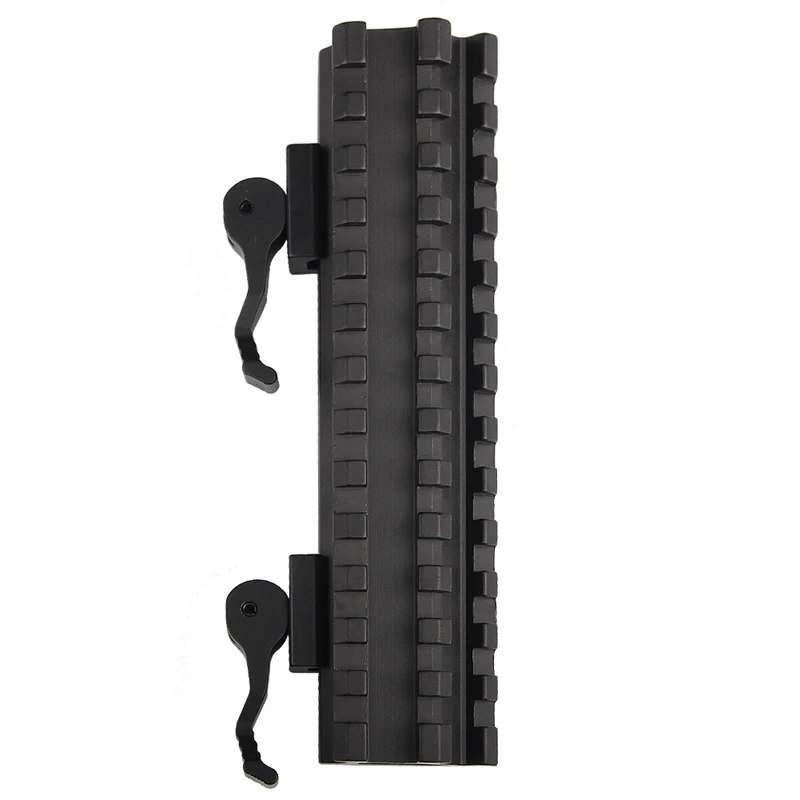 Airsoft Long Quick Detachable Double Rail Angle Weaver Picatinny Mount Integral QD Lever Lock System 13 Slots For Hunting RL1-0012-4
