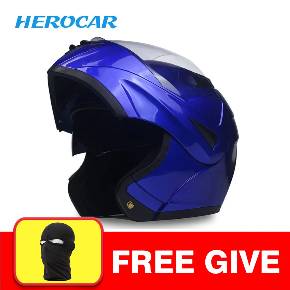 Мотоциклетный шлем, мотоциклетный шлем для мотокросса, мотоциклетный шлем - Цвет: Blue Clear