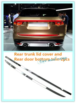 

New! For Jaguar F-pace X761 2016 2017 Rear door Tailgate Trunk lid cover Bottom decoration cover trim deflector decoration trim