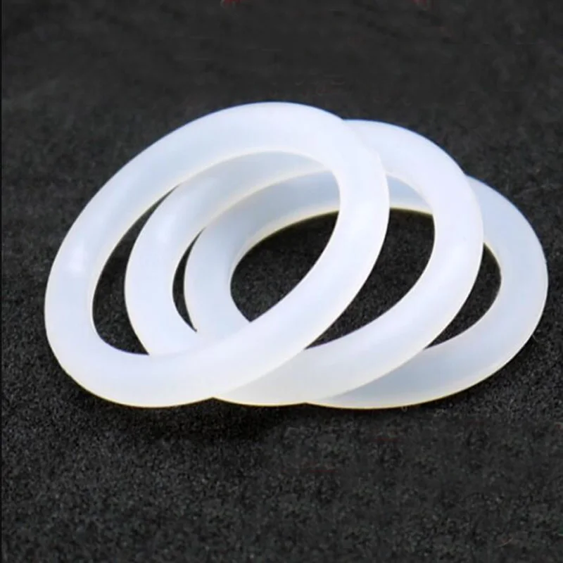 50 шт. белое Силиконовое уплотнительное кольцо M8-M30 наружный диаметр высокотемпературное уплотнение Силиконовое резиновое уплотнительное кольцо пищевой силикон