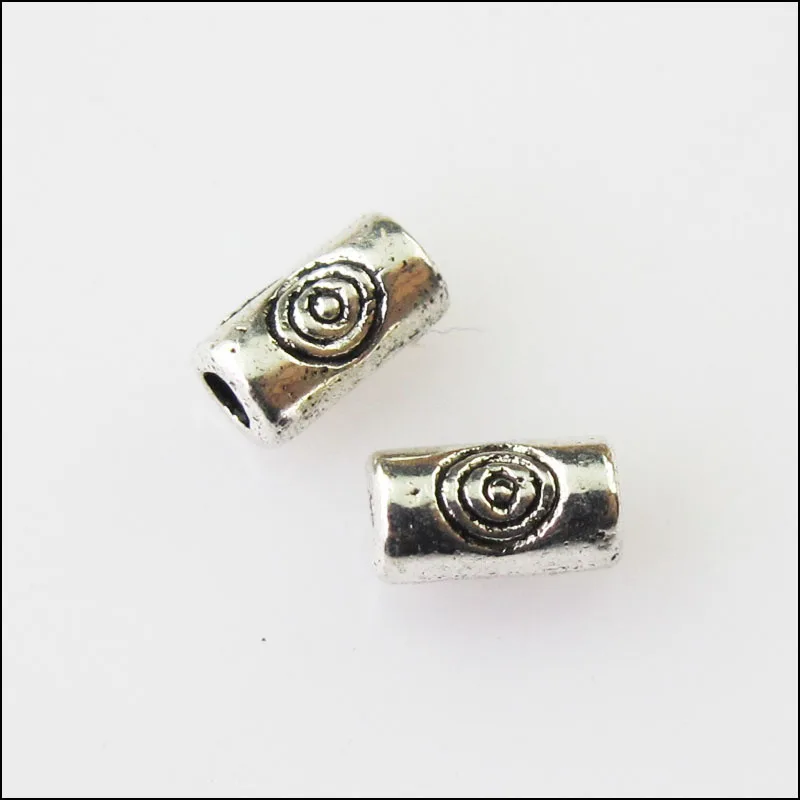 150 шт антикварные Серебристые цветные крошечные бусины 5 мм|beads charms|tube spacerspacer beads |