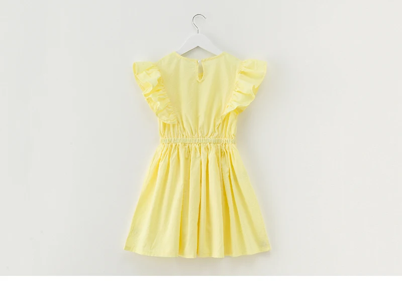 New Summer 2018 Baby Big Girl Dress Children Petal Sleeve Sundress Kids Holiday Party Dresses Clothing Princess Costume For Girls Cotton dress Clothes (18)