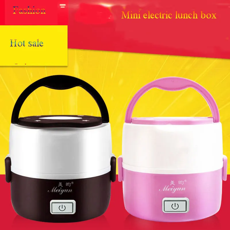 ФОТО Fashion Good quality portable electric cooker Multivarka travel cooker mini rice cooker 220v Small electric cooking pot EU plug