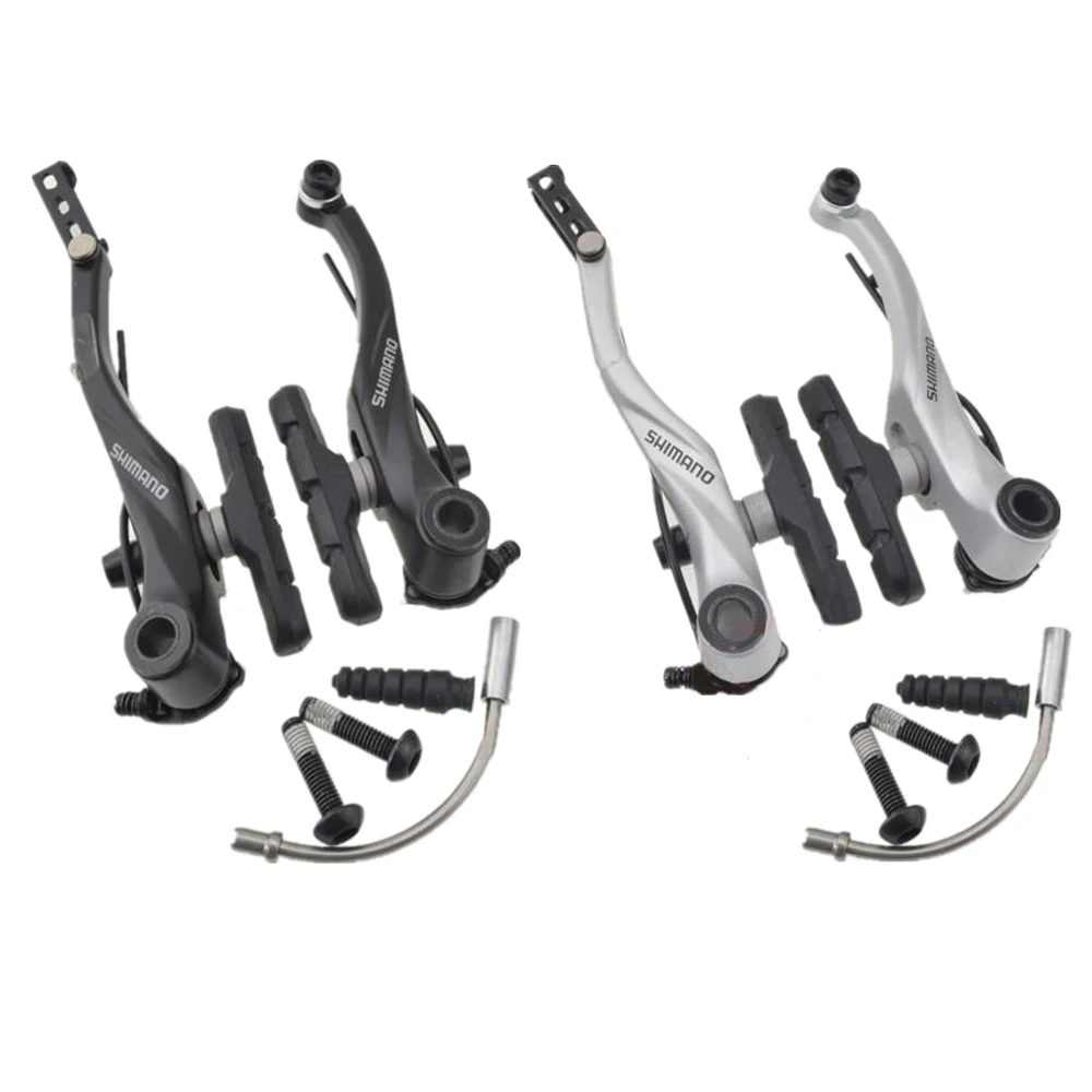 SHIMANO T4000 Alivio Linear V Brake Bicycle улучшенный черный/серебристый передний/задний для