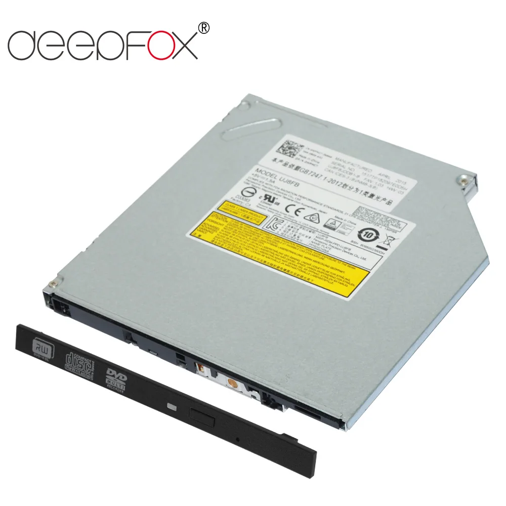 DeepFox Superdrive DVD CD RW quemador escritor 9,5mm interno SATA Optical Drive ordenador portátil disco DVD quemador escritor