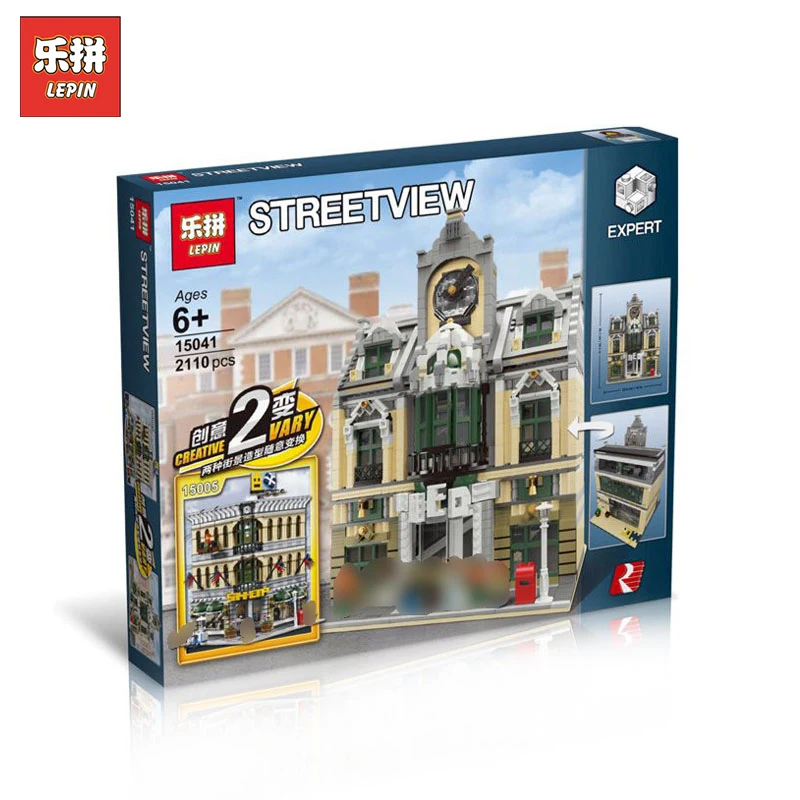 

LEPIN 15041 City Street View Grand Emporium Alternative build Compatible Legoing MOC 14248 10211 Building Blocks Brick Assembled