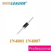 Mosleader 1N4001 1N4007 DO41 1000PCS 45MM DIP 1A 50V 1A 1000V Without tape High quality