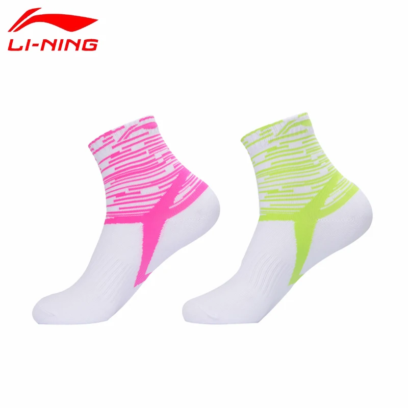

Li-Ning Breathable Sports Socks Men and Women 4 Season Sock for Running Cycling Badminton Tennis Yoga Anti Slip L777OL