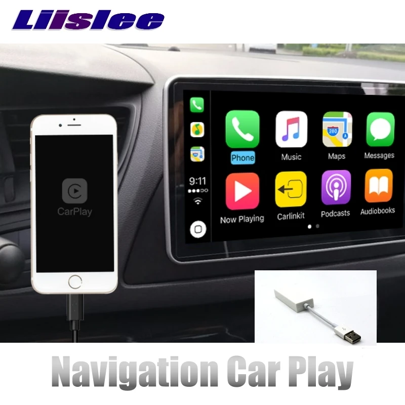 LiisLee CarPlay Adapter For Android NAVI GPS USB Link To Screen Double Control for Driver Multimedia Smart Phone Car Player