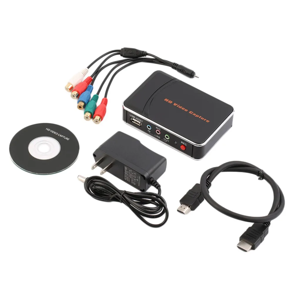 

HD Game Video Capture 1080P HDMI YPBPR Recorder US Plug for Game Lovers Free Shipping In Stock!!!