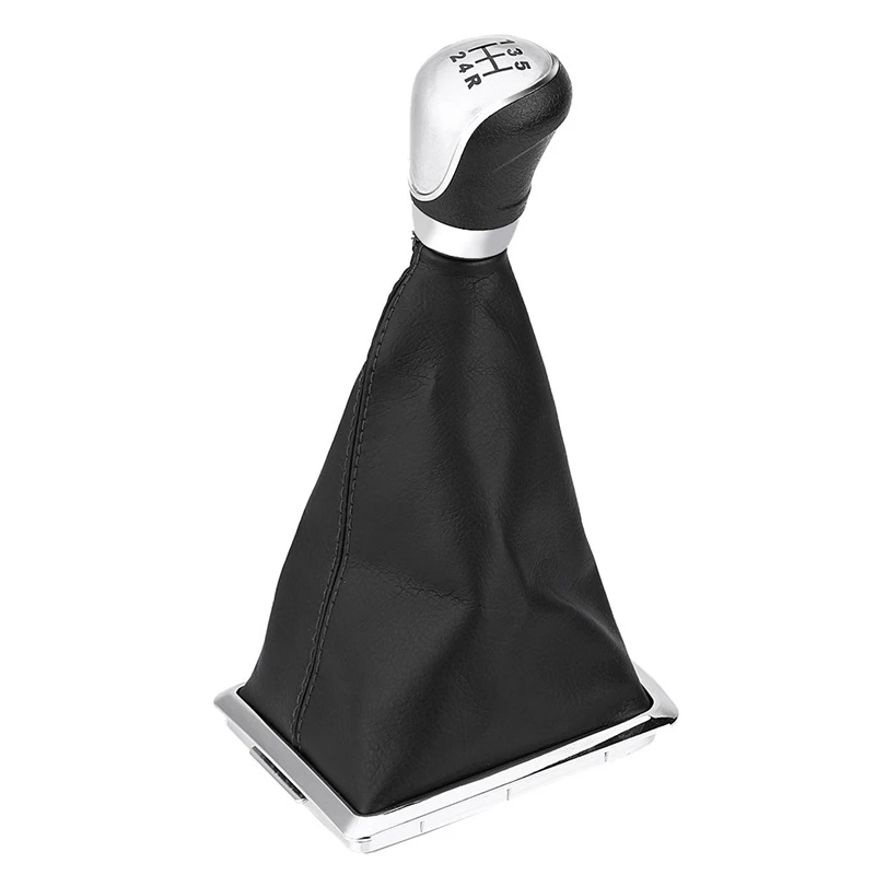 

New-5 Speed Gear Shift Knob Gear Stick Gaiter Boot Kit For Ford Focus 2005-2008 2010-2012