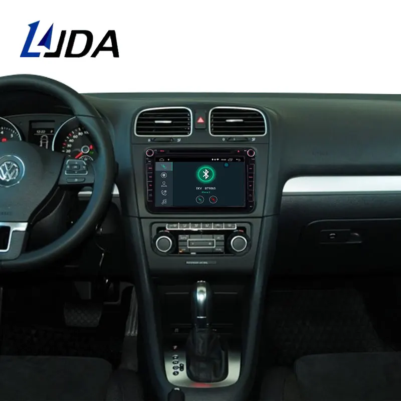 Top LJDA 2 Din Android 9.0 Car DVD player For Volkswagen Skoda Passat B6/B7/CC Polo Golf Sharan Caddy Bora Car GPS Radio Multimedia 5