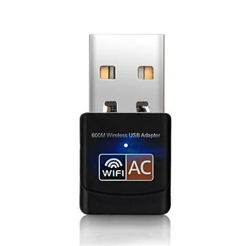 

600Mbps USB WiFi Adapter 2.4GHz +5GHz WiFi Antenna PC Mini Wireless Computer Network Card Receiver Dual Band 802.11b/n/g/ac Hot