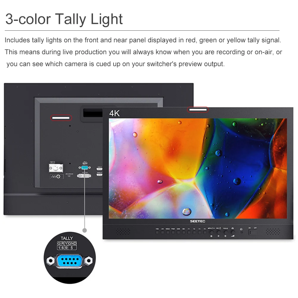 Монитор Широковещательного вещания SEETEC 4K HDMI Pro 21 5 дюйма ЖК дисплей IPS HD 1920x1080