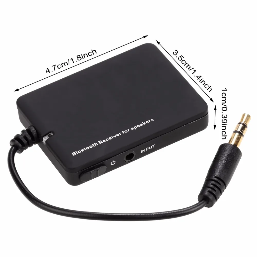 Портативный мини Bluetooth аудио музыкальный приемник беспроводной 3 5 мм разъем