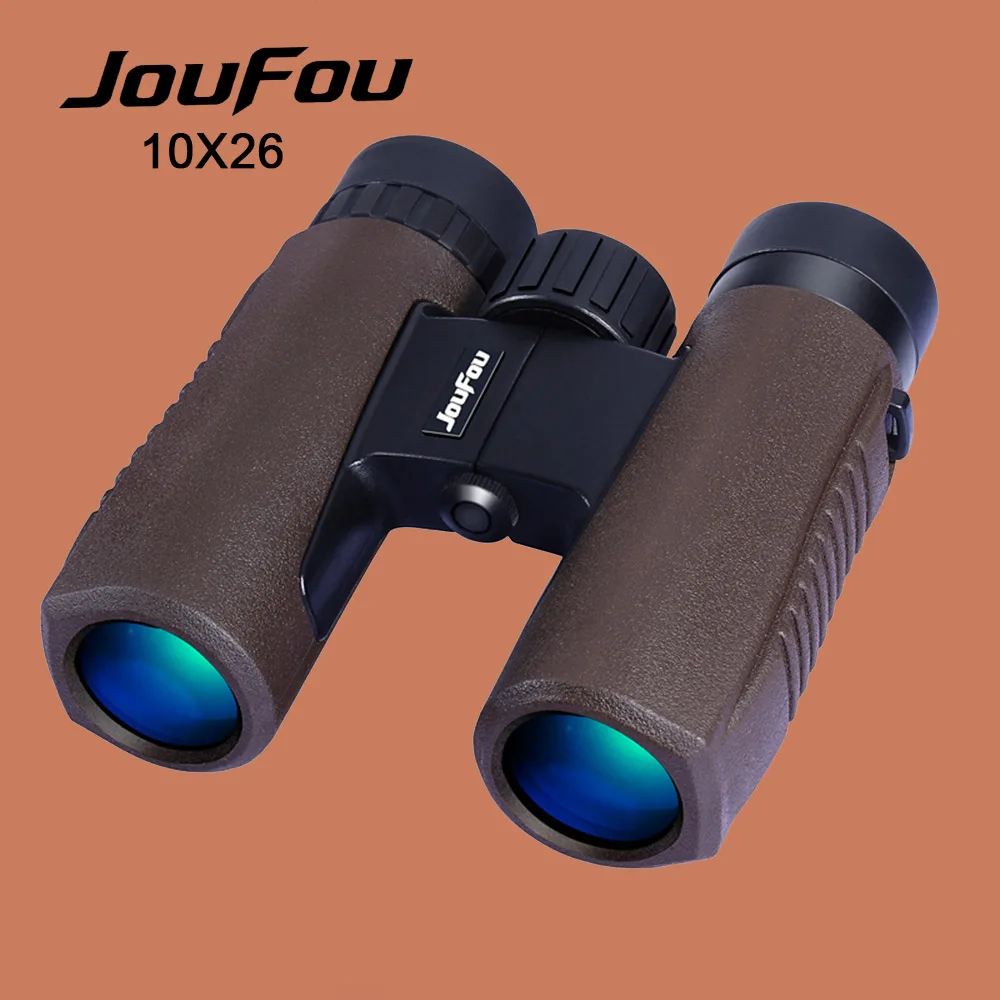 

JouFou 10X26 BAK4 Binocular Power Zoom Porro Prism Coating Waterproof Binoculars Telescope for Hunting Camping