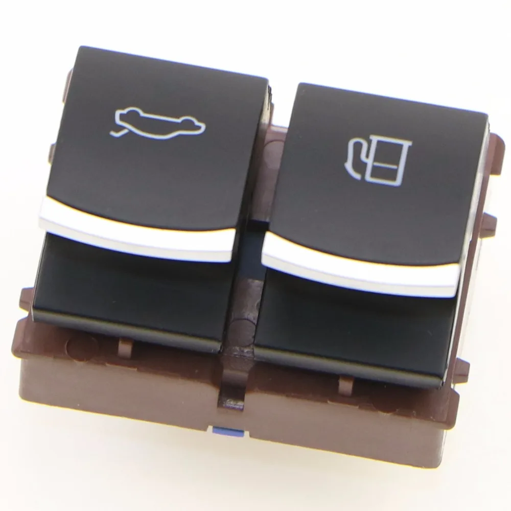 1Pcs Trunk Chrome Control Switch & Fuel Tank Door Adjustment Button For VW Passat CC B6 3C Eos