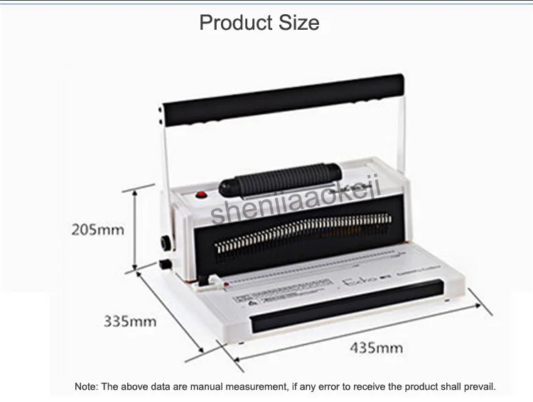 Машина для переплетения катушки с электрической установкой катушки профессионально связывает книги и документы использовать регулируемое отверстие-пробивая