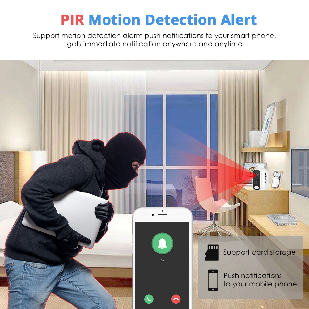  Hiseeu PIR 10400mA Rechargeable WIFI Battery Outdoor IP Camera Waterproof CCTV Full 1080P Motion De