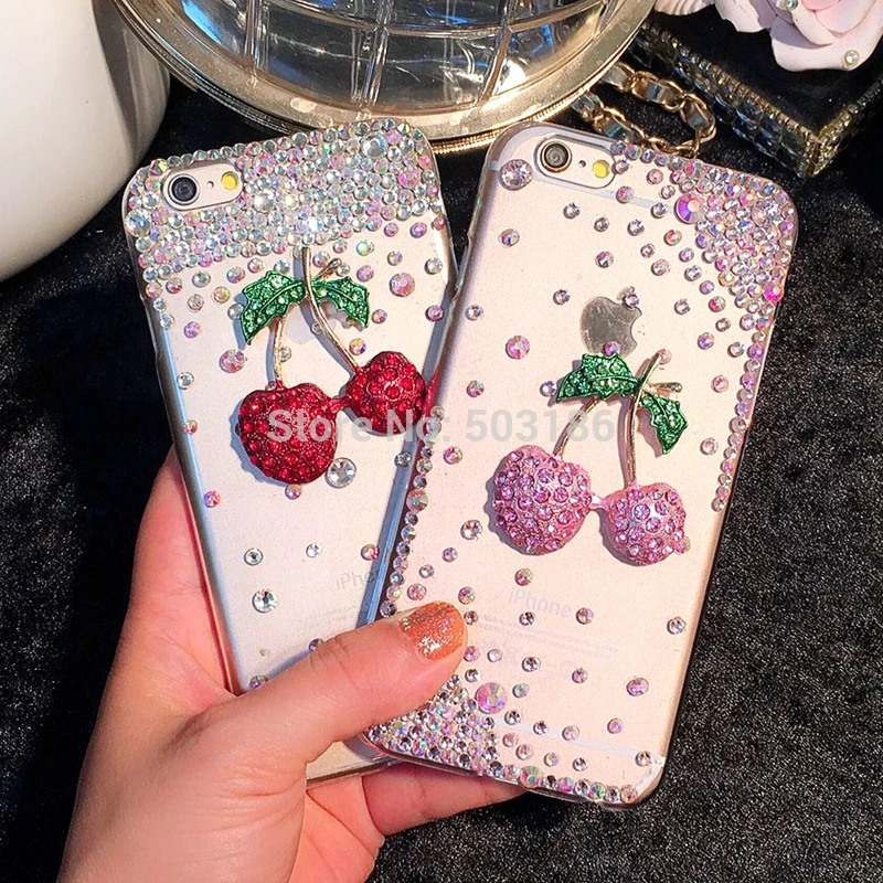 

Cherry Rhinestone case Diamond cover For Samsung Galaxy J2 J3 J4 J5 J6 J7 J8 2015 2016 2017 2018 Prime 2 Plus Duo Max