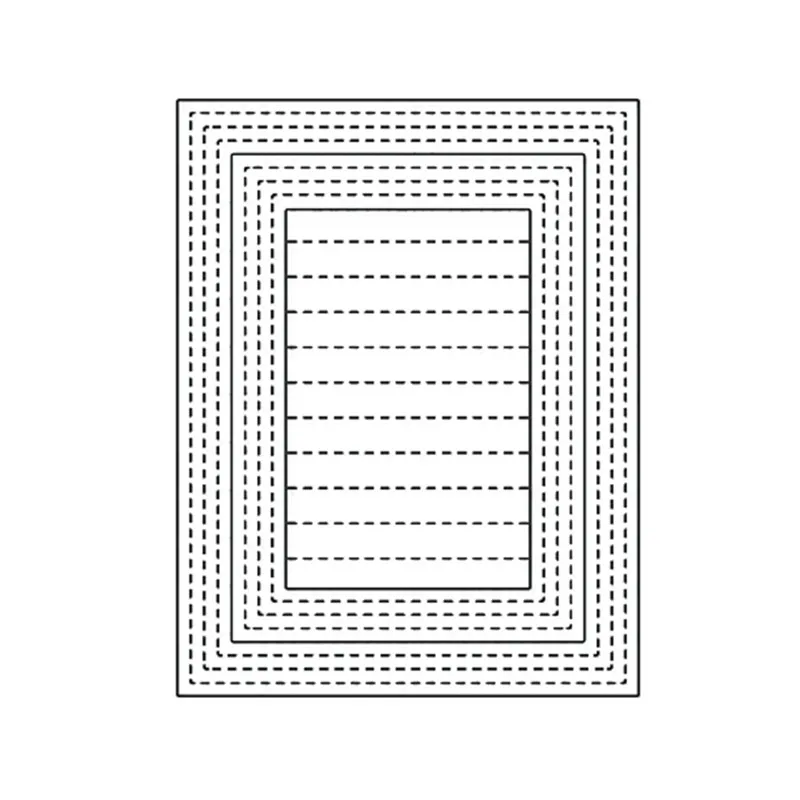 

YaMinSanNiO Stitched Note Metal Cutting Dies New 2019 Frame Dies Scrapbooking for Card Making Embossing Stencil Craft Die Cut