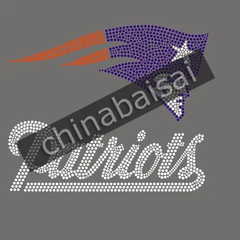 

Patriots Rhinestone Sports Iron Ons Transfers Design