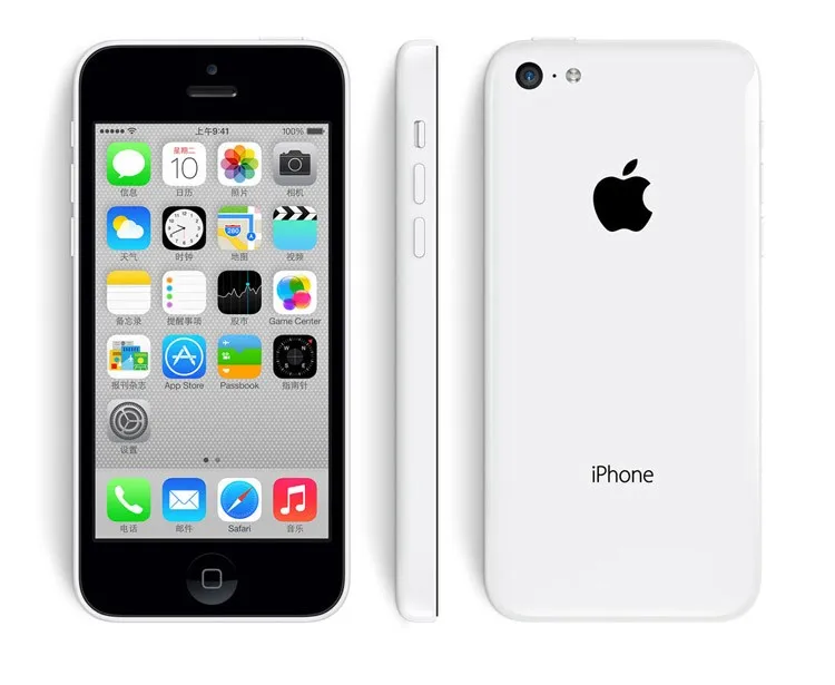 Б/у Apple iPhone 5C б/у телефон 4,0 дюймов 8 ГБ/16 ГБ/32 ГБ двухъядерный 3G-WCDMA 5 цветов на выбор - Цвет: Белый