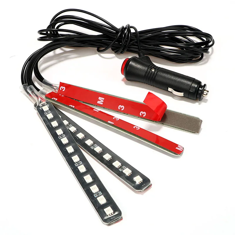 Car Atmosphere Lamp 12 LED Interior Light Source Car styling Auto