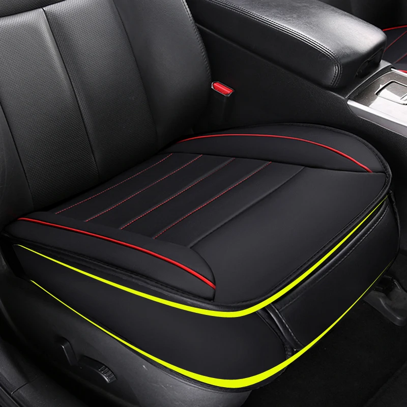 

Universal Leather Car Seat Cushion Side Full Seat Cover Pads Non-slip Seat Protection Cover Car Interior Accessories