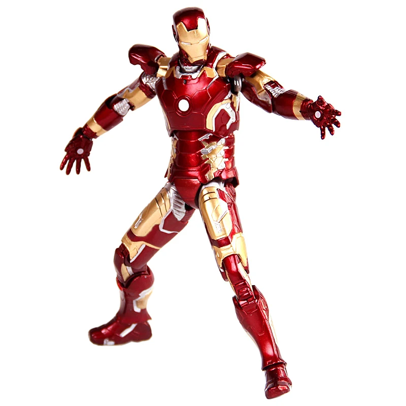 Marvel Мстители Железный человек фигурка модель MK42 MK43 MK21 IronMan Коллекционная кукла ПВХ фигурка подарок на день рождения игрушка для детей