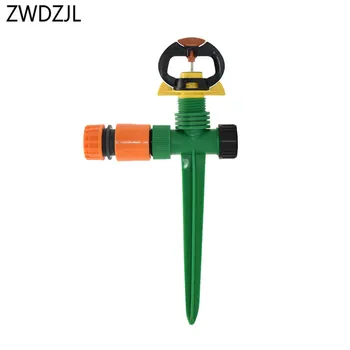 

1/2 Inch rotating sprinkler Nozzle holder water nozzle G1 / 2" plastic spike Watering Sprinkler Garden Lawn For 1/2 hose 1pcs