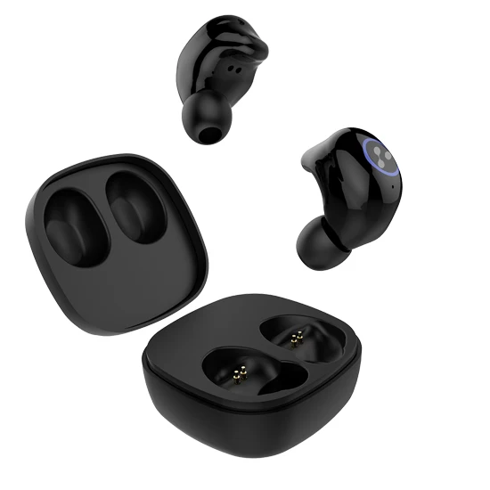 Черный Слог SD16 мини сенсорные наушники с микрофоном беспроводная Bluetooth V5.0 гарнитура музыкальные вкладыши шумоподавление слог SD16 6 часов - Цвет: Черный