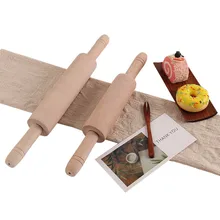 1 шт. деревянная Скалка ролик для выпечки теста с поддерживающим роликом для пицца выпечка хлебное печенье новых кухонных accessories_1.17