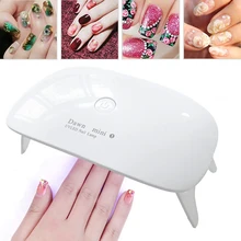Mini 5 w Conduziu a Lâmpada UV Nail 45 s/60 s Ajuste Do Temporizador Gel Ultra-fina de Unha Polonês secador de Cabo USB Portátil para Presente Principal Uso Doméstico(China)