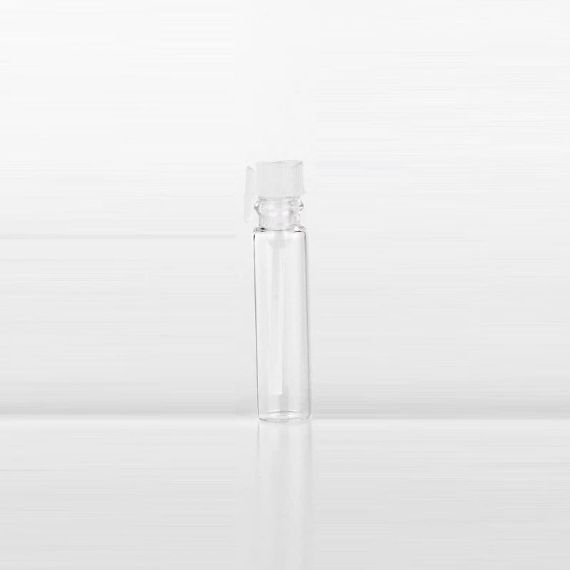 20 шт./лот) 1 мл мини стеклянный Портативный Флакон с образцом духов пустая парфюмерная эфирные масла для путешественника - Цвет: transparent