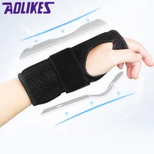 Aolikes splain splain artrite bracer cinto túnel carpal mão suporte de pulso cinta útil malha respirável bandagem pulso protecto