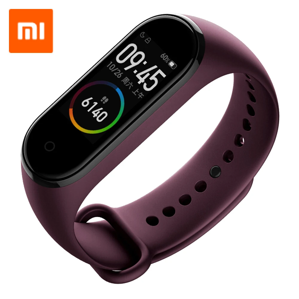 Смарт браслет Xiaomi 4 стандартное издание цветной экран 0 95 дюйма водонепроницаемые